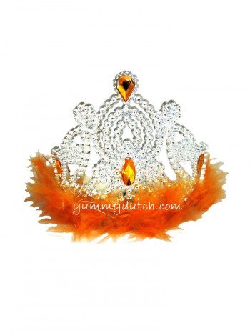 YD Orange Crown With Feathers