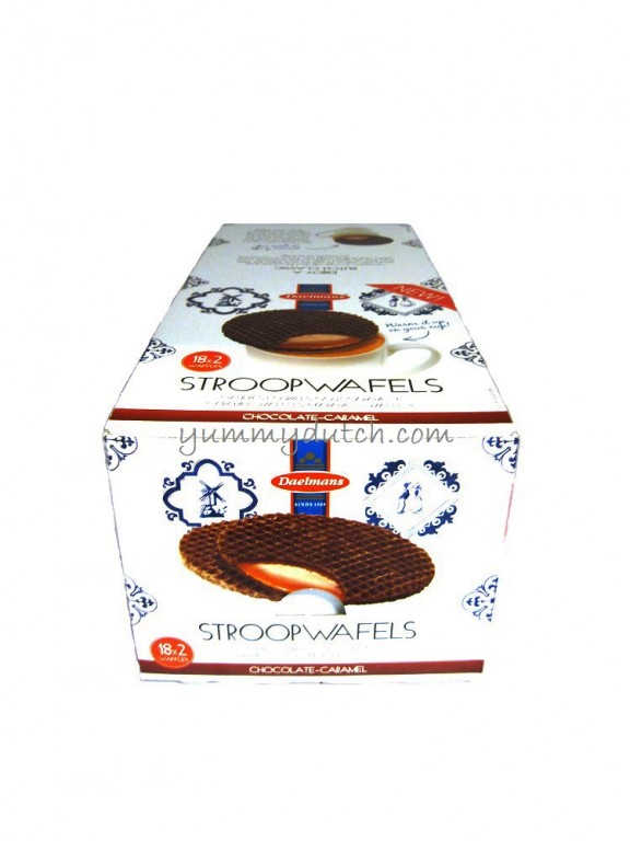daelmans stroopwaffles chocolate-caramel 2-pack bulk