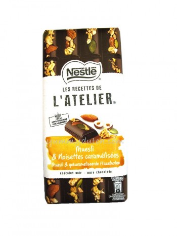Nestle LAtelier Dark Chocolate Muesli & Nuts
