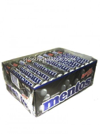 Van Melle Mentos Black Licorice 40 Rolls