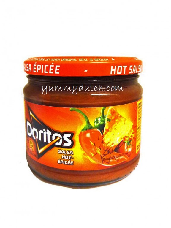 Hot Salsa Dip Sauce Doritos Yummy Dutch
