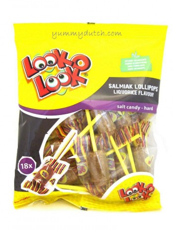 Look O Look Salmiak Lollipops