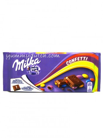 Milka Confetti Chocolate Bar