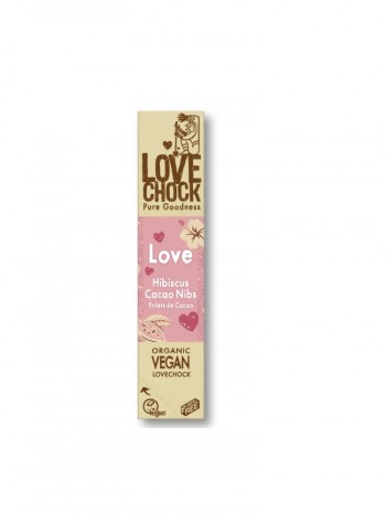 Lovechock Love Hibiscus Cacao Nibs Organic Chocolate