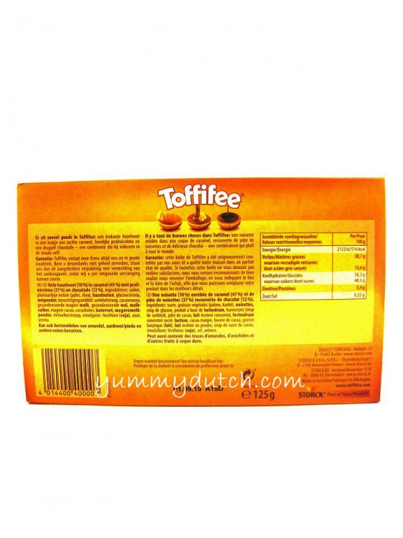 Information nutritionnelle – Toffifee