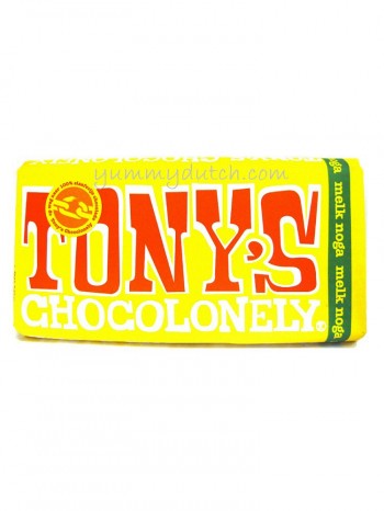 Tonys Chocolonely Fair Trade Milk Chocolate With Nougat