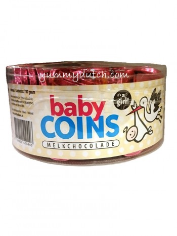 Crest Baby Shower Chocolate Coins Its A Girl!