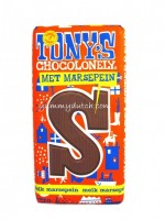 Tonys Chocolonely Fair Trade Milk Chocolate Letter Marzipan