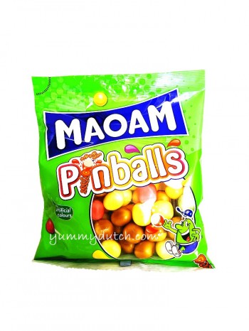 Haribo bonbon Maoam pinballs pomme 150g - Leroydelagourmandise