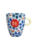 Douwe Egberts Cappuccino Mug Dutch Dots