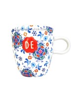 Douwe Egberts Cappuccino Mug Vintage Tiles