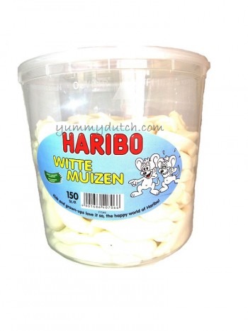 Haribo White Mice Vanilla Foam Candy