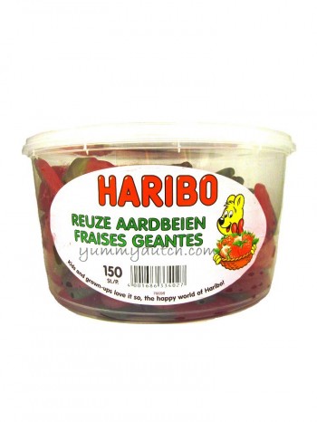 Haribo Giant Strawberries Fruit Gum Candy