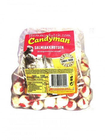 Candyman Salmiak Lollypops Large