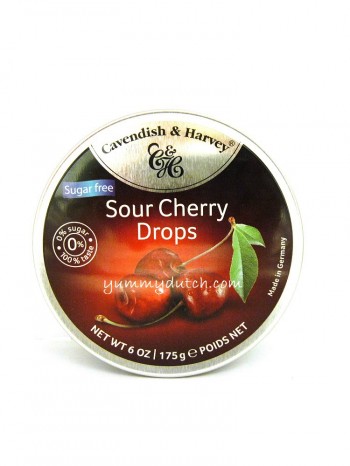 Cavendish Harvey Sour Cherry Drops Sugar Free