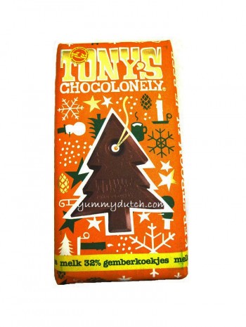Tonys Chocolonely Christmas Tree Milk Chocolate Gingerbread