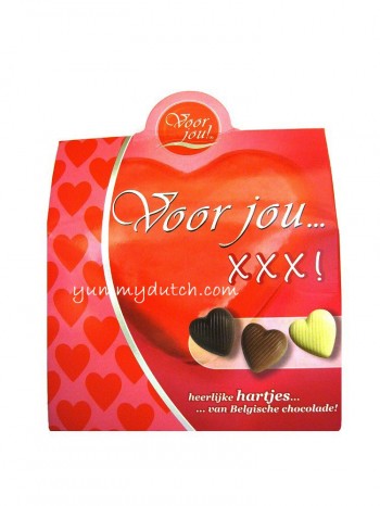 Voor Jou Mix Chocolate Hearts Giftbox