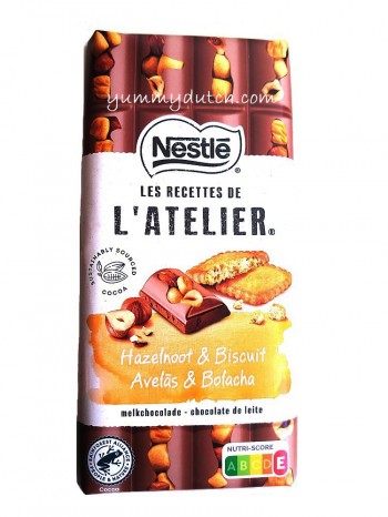 Nestle LAtelier Milk Chocolate Hazelnuts & Biscuit
