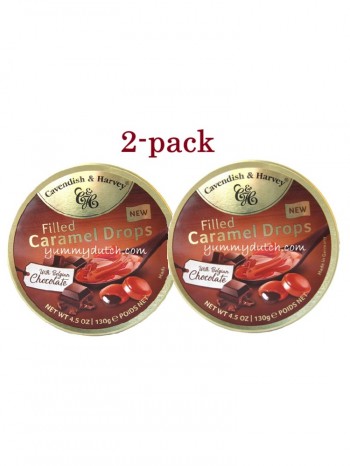 Cavendish Harvey Filled Caramel Drops With Belgian Chocolate 2-Pack